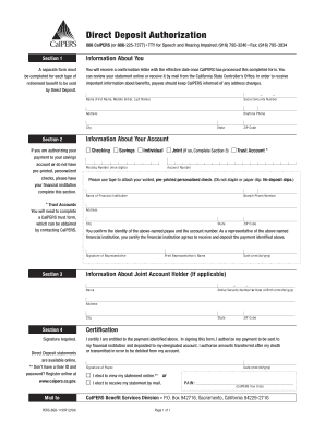 Direct Deposit Authorization Form