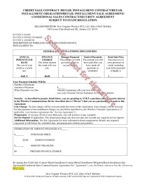 AT&T Retail Installment Contract