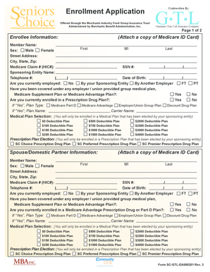 Seniors Choice Enrollment Application