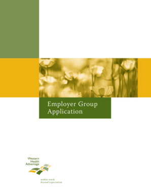 Employer Group Application