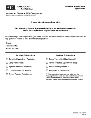 Individual Appointment Application