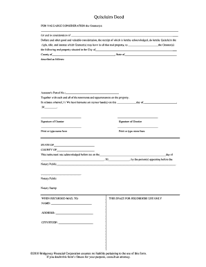 Quitclaim Deed