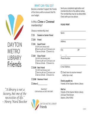 Library Membership Application