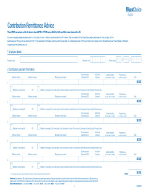 AustChoice Super Contribution Remittance Advice