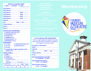 Kite Tails Membership Application Form