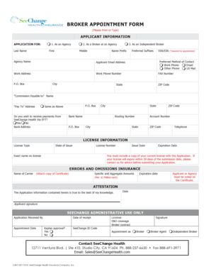 Broker Appointment Form