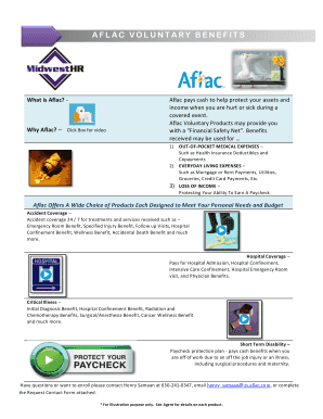 Aflac Voluntary Benefits Request Contact Form