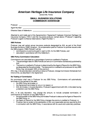 Small Business Solutions Commission Addendum