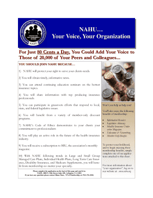 NAHU Membership Application