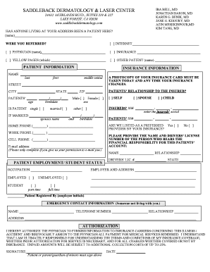 Patient Intake Form