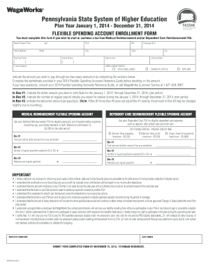 Pennsylvania FSA Enrollment Form