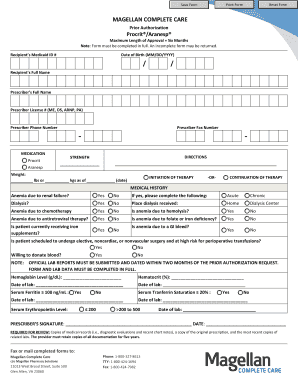 Magellan Complete Care Prior Authorization Form