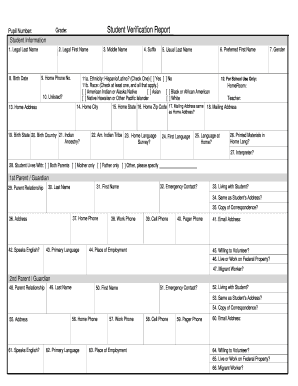 Student Verification Report