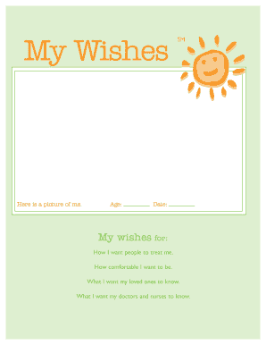 My Wishes Form