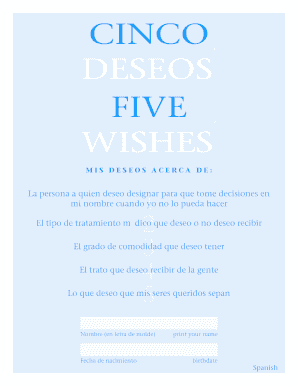 Cinco Deseos