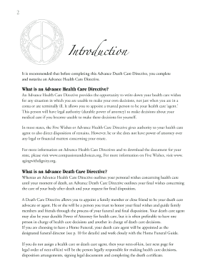 Advance Death Care Directive