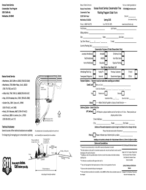 Kansas Forest Service Conservation Tree Order Form