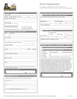 Tenant Registration Form