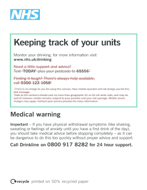 Alcohol Units Tracker
