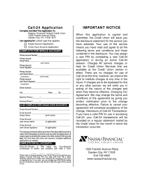 Call-24 Application Form
