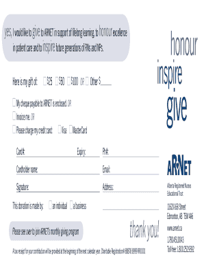 ARNET Donation Form