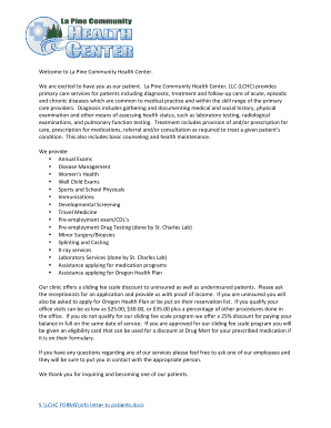 Patient Information Data Sheet