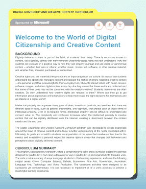 Digital Citizenship and Creative Content Curriculum