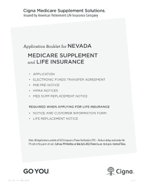 Nevada Medicare Supplement and Life Insurance Application