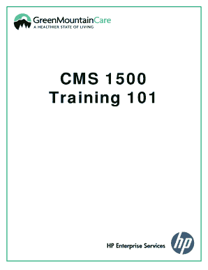 CMS 1500 Claim Form for Vermont Medicaid