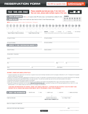 Hotel Reservation Form 435