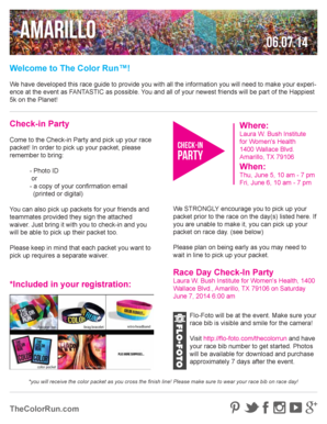 The Color Run Event Waiver