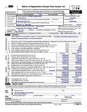 Form 990 Return of Organization Exempt From Income Tax