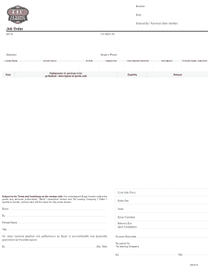Purchase Order Agreement