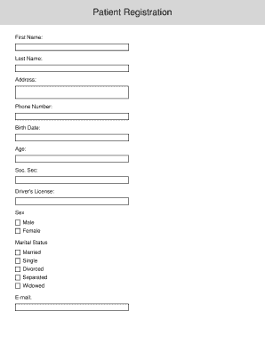 Patient Registration Form
