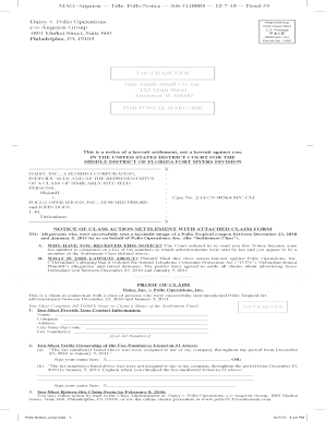 Class Action Settlement Notice
