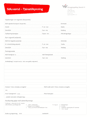 Icelandic Property Damage Notification Form