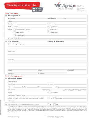 Pet Illness/Accident Notification Form