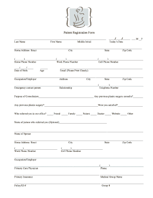 Patient Registration Form