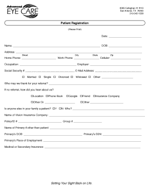 Patient Registration Form