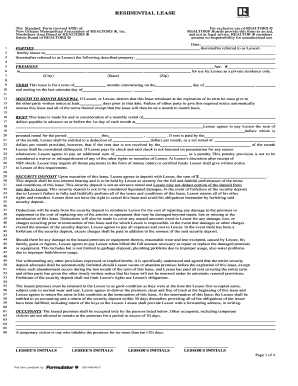 Residential Lease Agreement