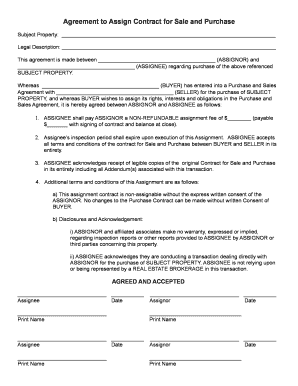 Assignor is buyer or seller Assignor is buyer or seller