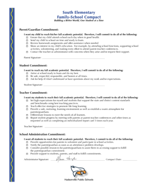 Family-School Compact Agreement