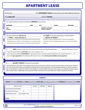 Apartment Lease Agreement