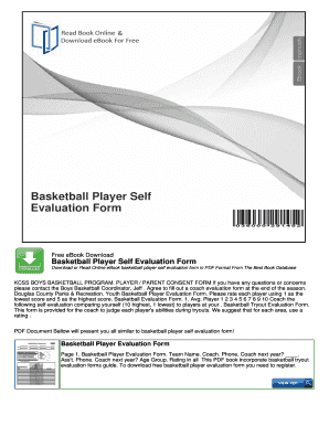 Basketball Player Self Evaluation Form