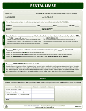 Residential Lease Agreement
