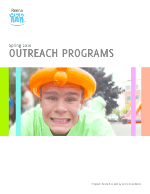 Spring 2016 OUTREACH PROGRAMS - breenaorgb