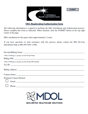 ERA Enrollment Authorization Form