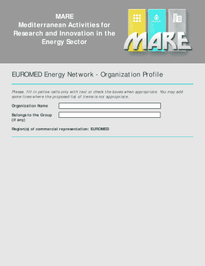 EUROMED Energy Network Organization Profile