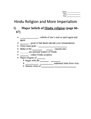 Hindu Religion and British Imperialism Worksheet