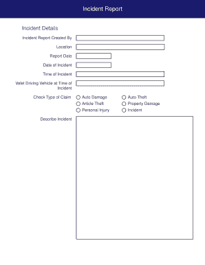 Incident Report Form